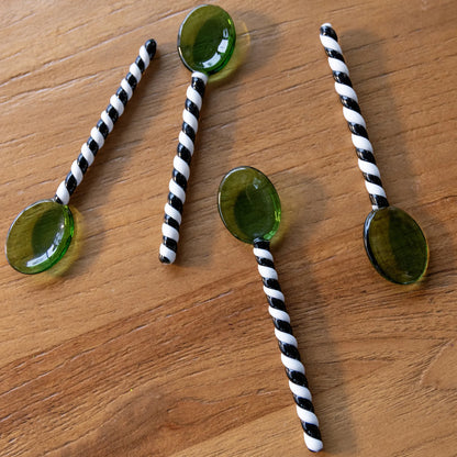 Spoon duet green - set van 4 | &Klevering - de inKijk