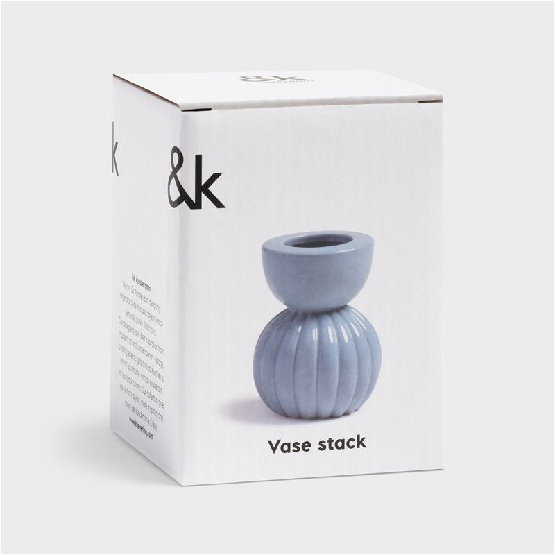 Vase stack - light blue | &Klevering