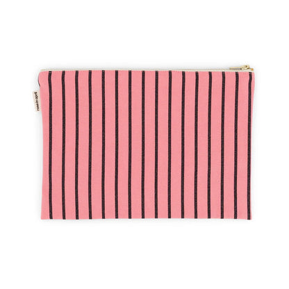 Pouch - Lili - Funky Pink Tennis Stripes | Rose in April