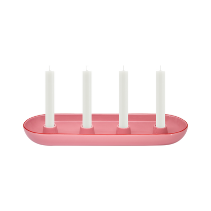 Kaarsenhouder - Lucia - Ovaal Roze | Remember