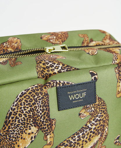 Olive leopard large toiletry bag | Wouf - de inKijk