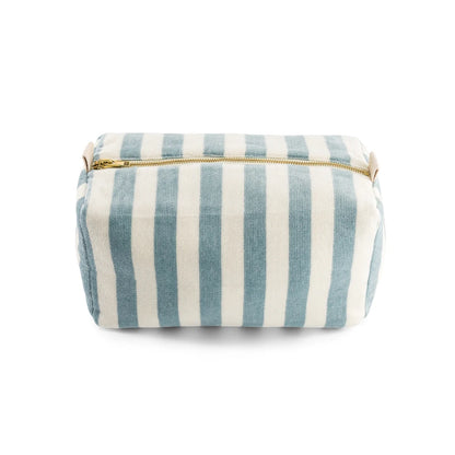 Wash bag - Vic - Blue Cloud Stripes - Terry | Rose in April