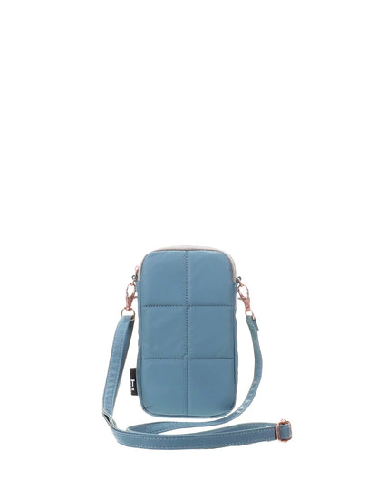 Luce Puffy Phone Pouch - Stone Blue | Tinne + Mia