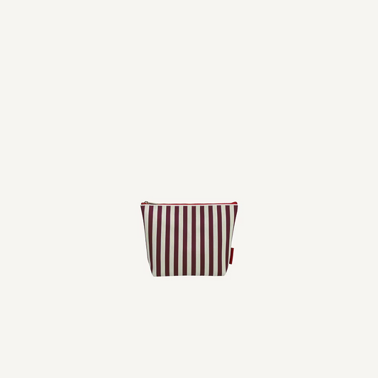 Toiletry bag - knitted stripes - mist + fig | Sticky Sis