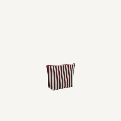 Toiletry bag - knitted stripes - mist + fig | Sticky Sis