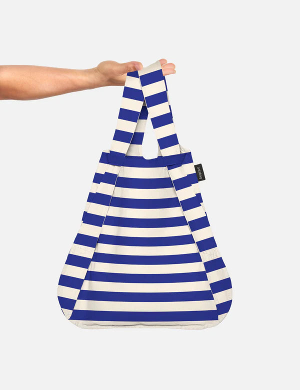 Rugzak en schoudertas in één - marine stripes | Notabag