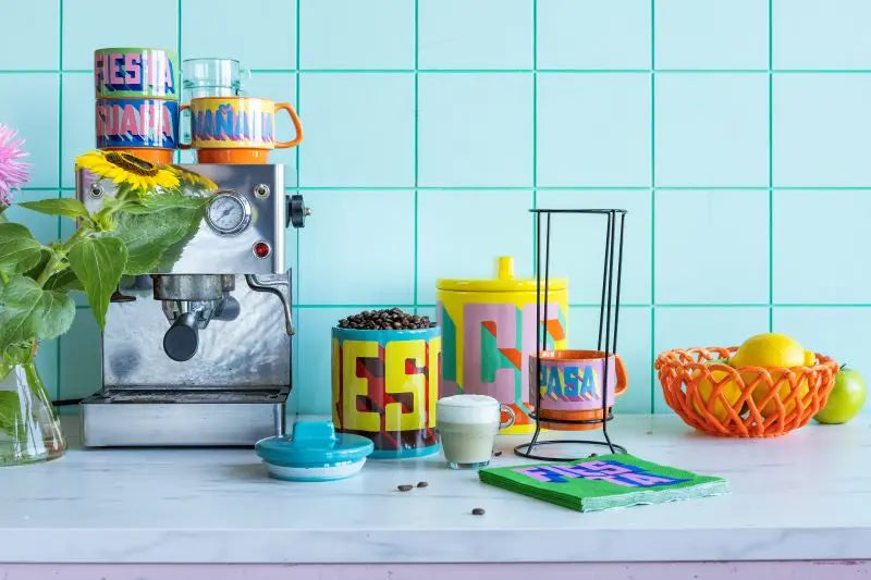 Mandje porselein - streetstyle medium | Kitsch Kitchen
