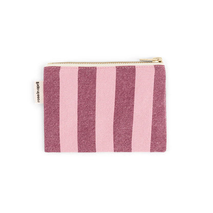 Purse - Marie - Burgundy / Bubble Pink Stripes | Rose in April