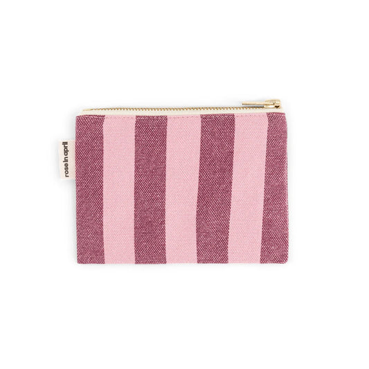 Purse - Marie - Burgundy / Bubble Pink Stripes | Rose in April
