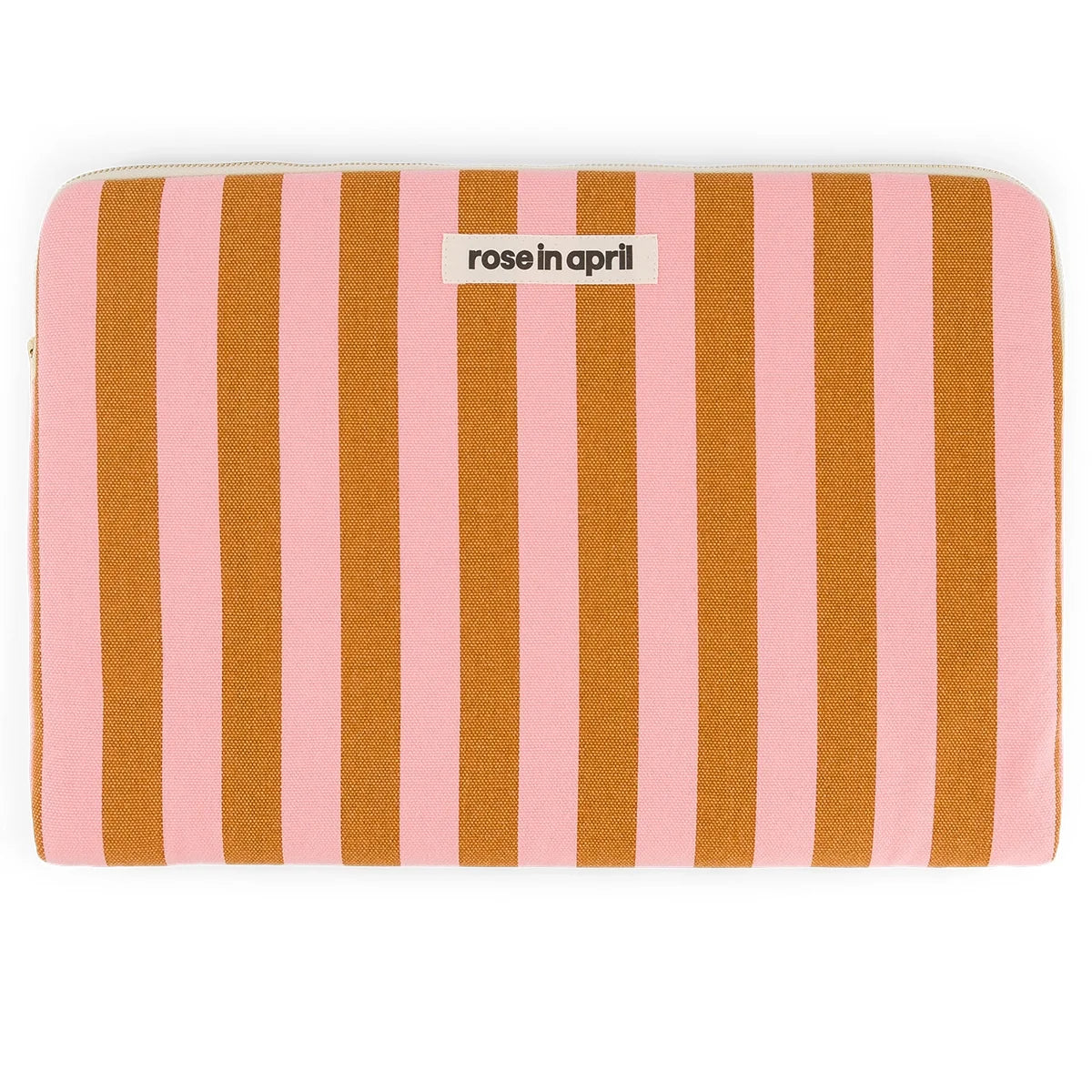 Laptop sleeve 15&16" - Maya - Strawberry/Caramel Stripes | Rose in April