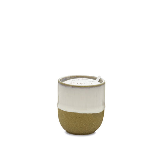Ceramic candle - white : jasmine+bamboo | Paddywax