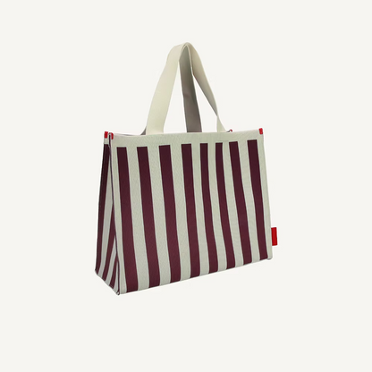 Club shopper - knitted stripes - mist + fig | Sticky Sis