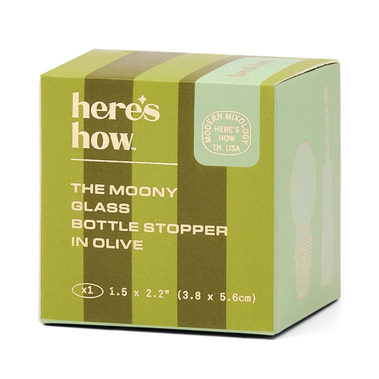 The Mooney Glass bottle Stopper - olive | Here's How