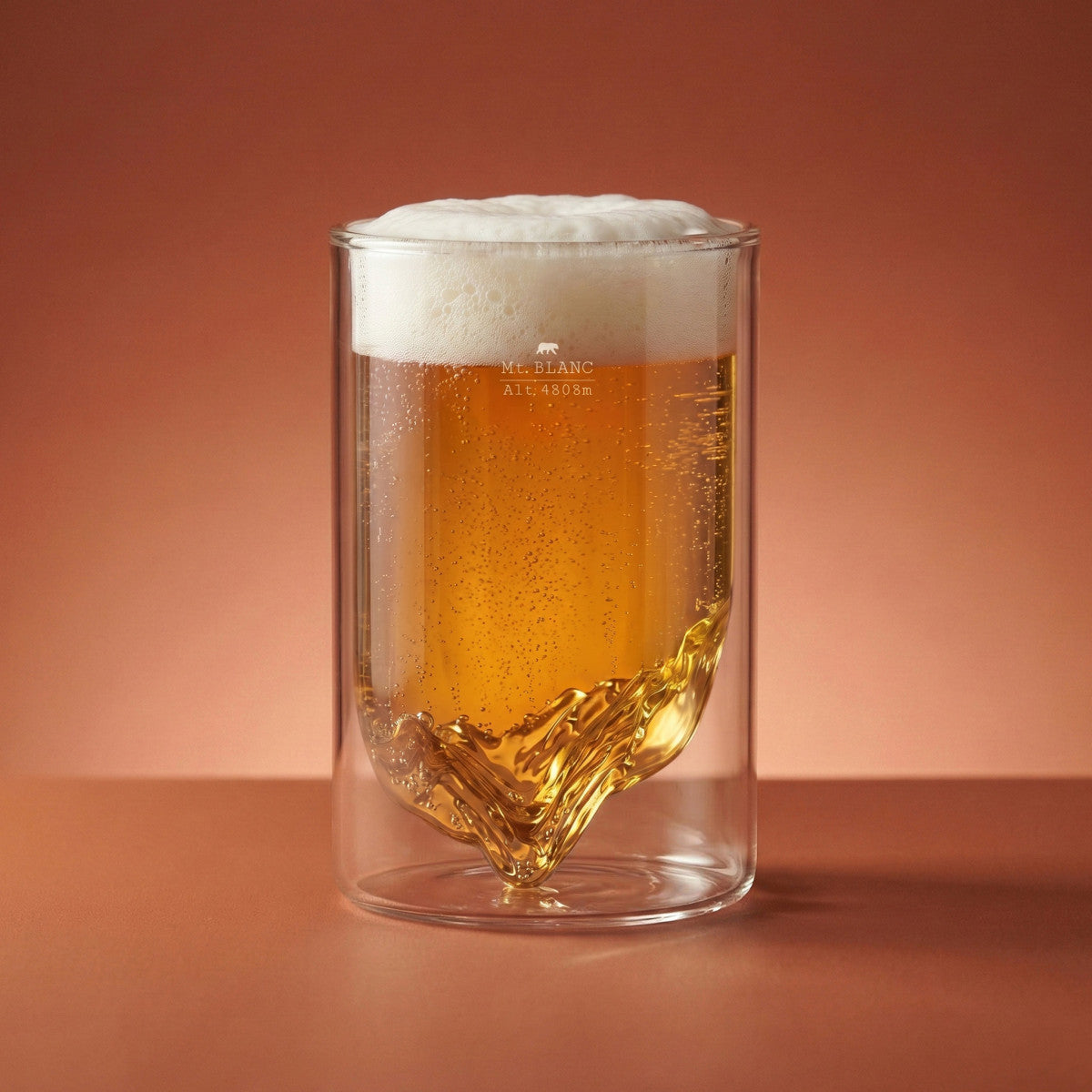 Topographic Double-Wall Glass - Mont Blanc | Alaskan Maker