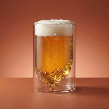 Topographic Double-Wall Glass - Mont Blanc | Alaskan Maker