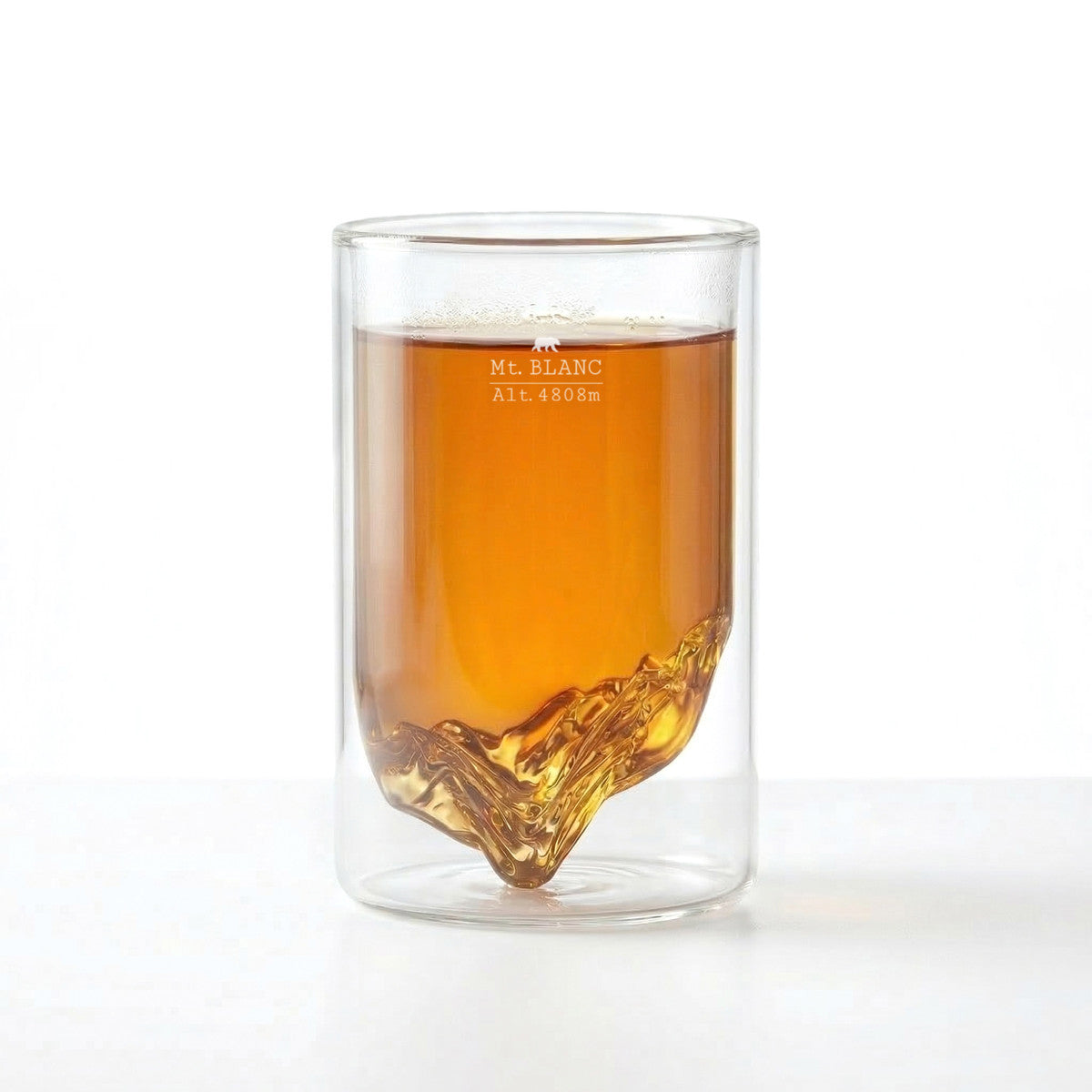Topographic Double-Wall Glass - Mont Blanc | Alaskan Maker