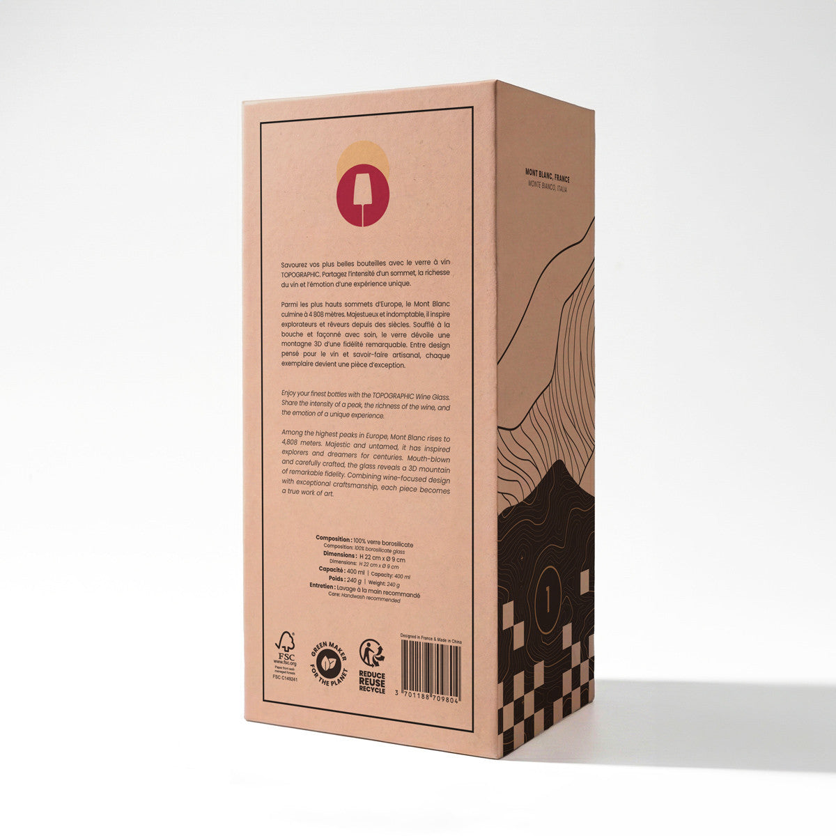Wine glass Mont Blanc | Alaskan Maker