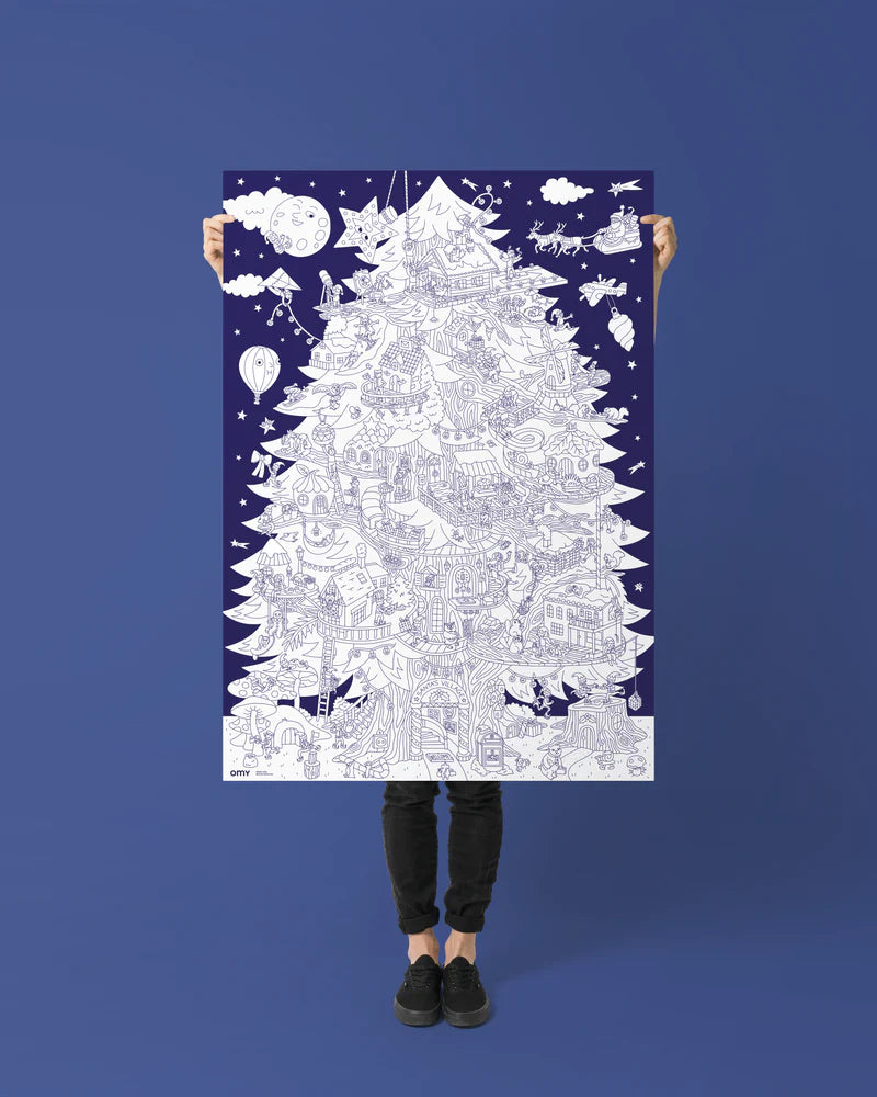 Magic Tree - Giant coloring poster | Omy
