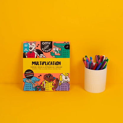 Multiplications - Omy school - Giant coloring poster | Omy - de inKijk