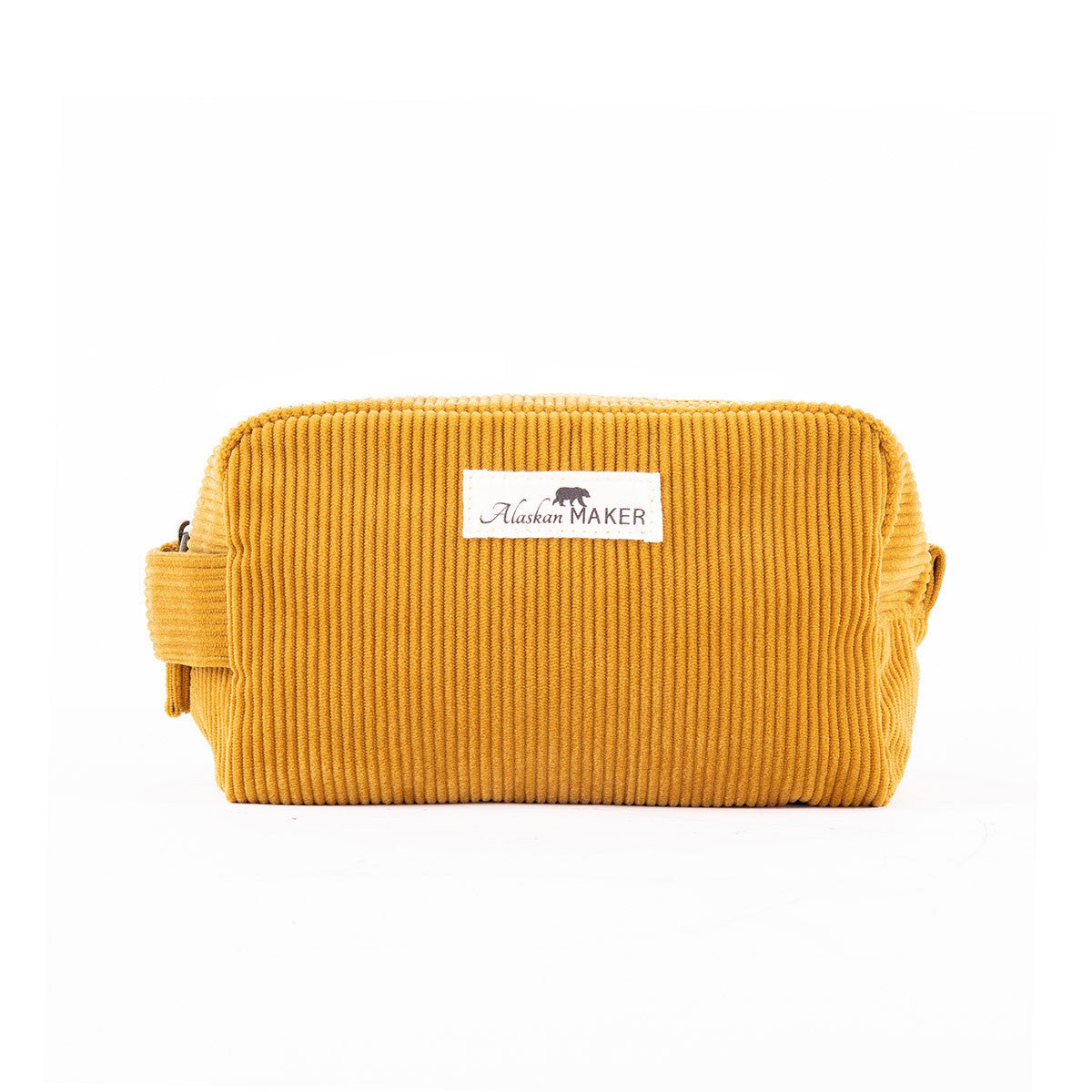 Toiletry bag corduroy willow - mustard | Alaskan Maker