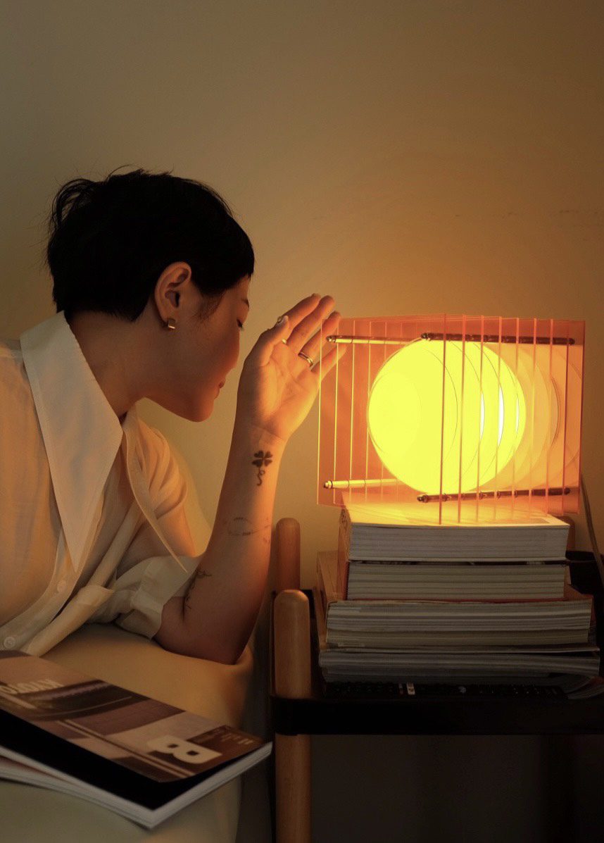 Lop lamp small square - orange | BaNG Design - de inKijk