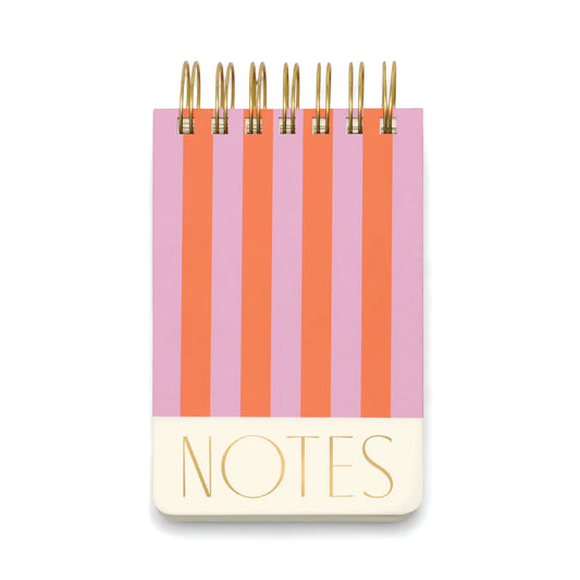 Twin Wire Notepad - Stripes | Designworks Ink