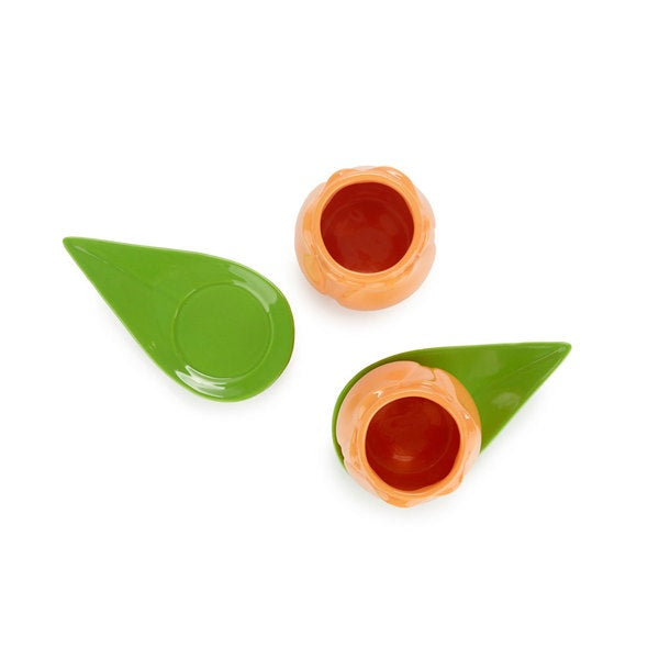 Coffee cup set tulip - orange | Balvi - de inKijk