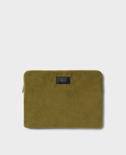 Laptophoes - 13" en 14" - Olive | WOUF