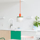 Hanglamp Gigi Nr.2 - oranje kabel | Warren & Laetitia - de inKijk