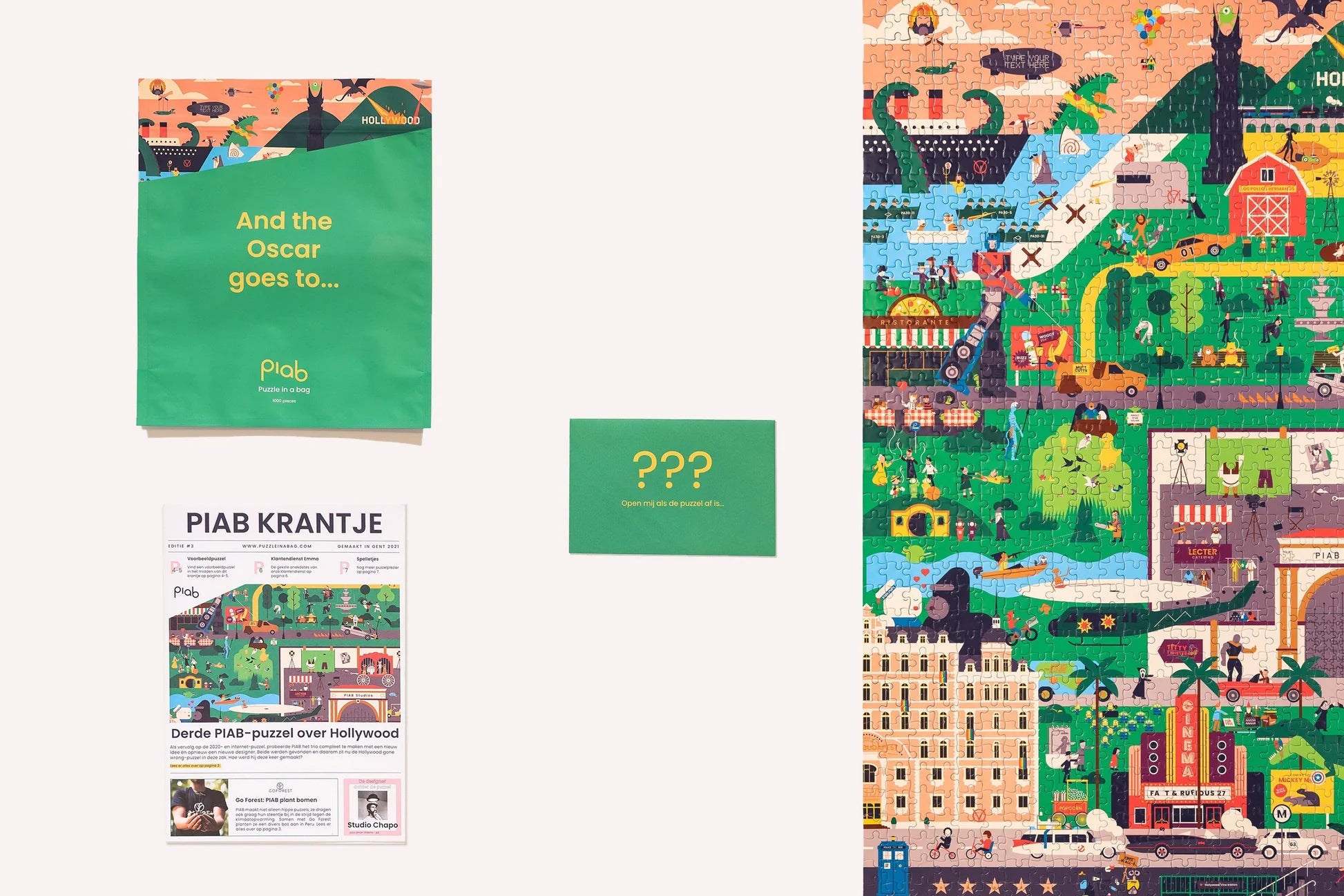 De Hollywood puzzel | Puzzle in a bag - de inKijk