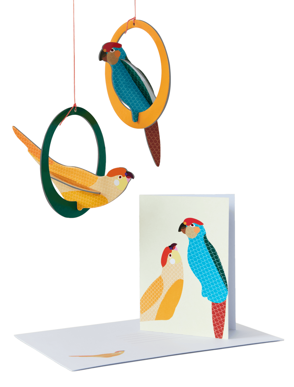 Parakeets - pop-out card | Studio Roof - de inKijk