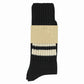 Crew Stripes Socks - Black / Ecru | Escuyer