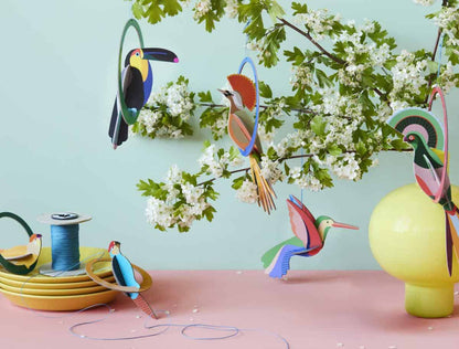 Parakeets - pop-out card | Studio Roof - de inKijk