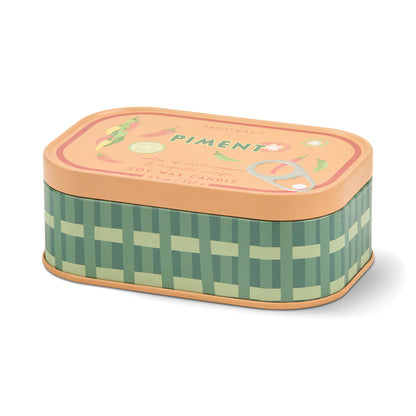 Bistro printed tin candle - Piment | Paddywax