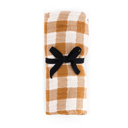 Scarf - Check Caramel | Rose in April - de inKijk