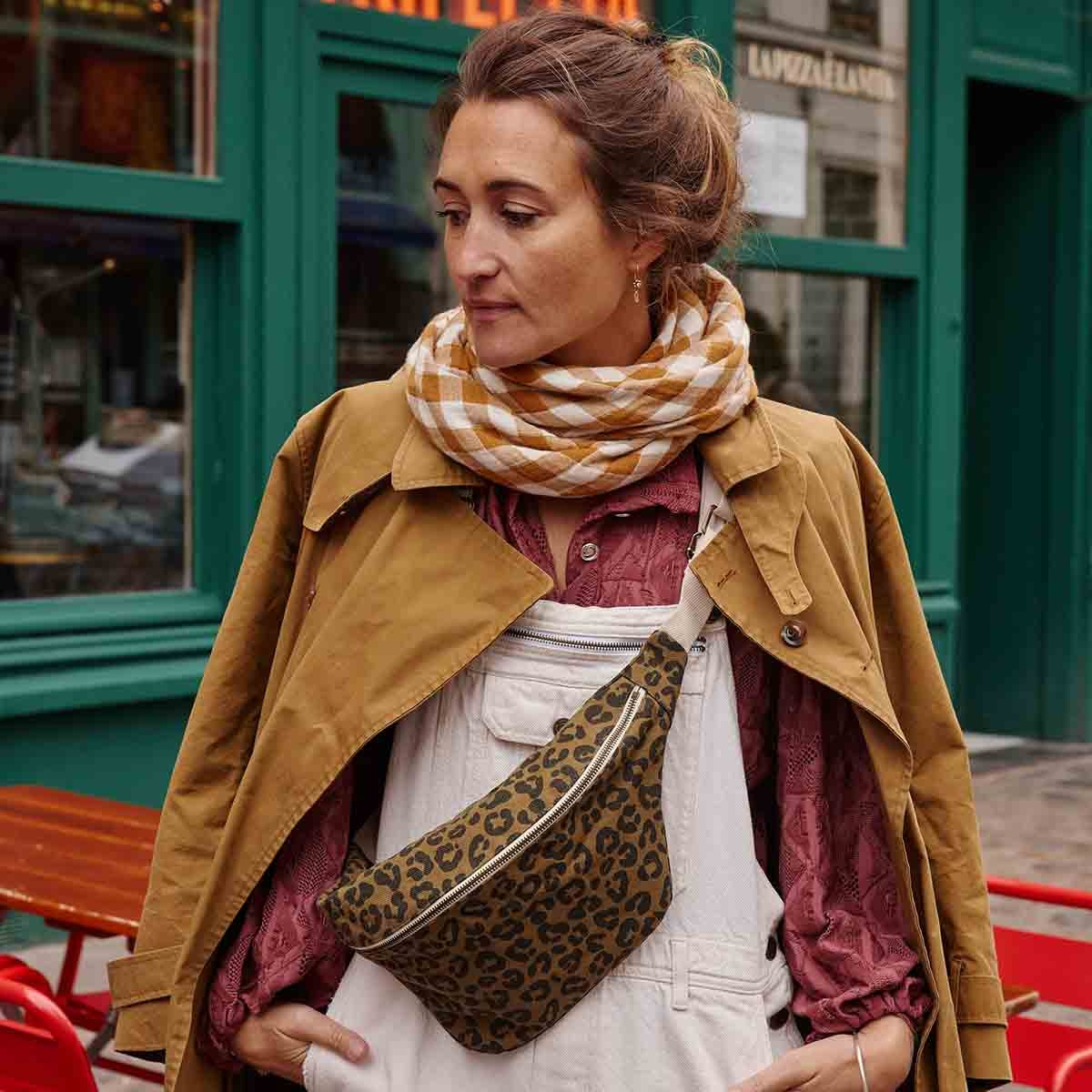 Scarf - Check Caramel | Rose in April - de inKijk