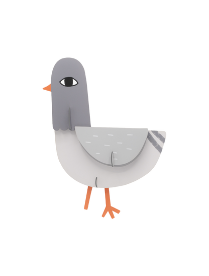 Paddy Pigeon - muurdecoratie | Studio Roof