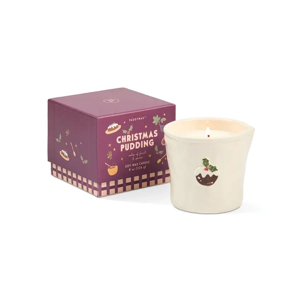 Bistro ceramic candle - 8 oz. - Christmas Pudding | Paddywax