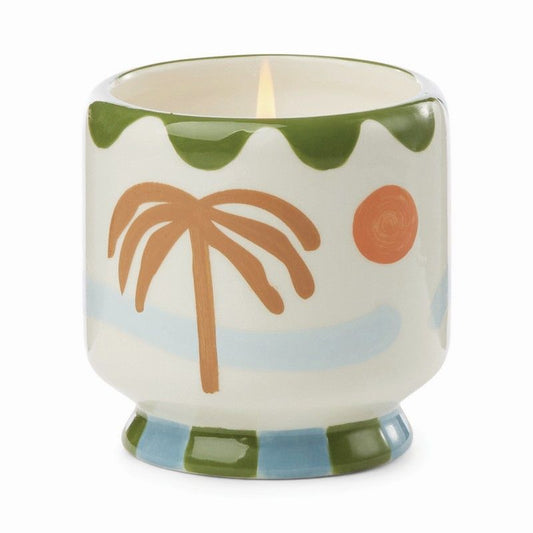 Ceramic candle palm tree 8 oz - lush palms | Paddywax - de inKijk
