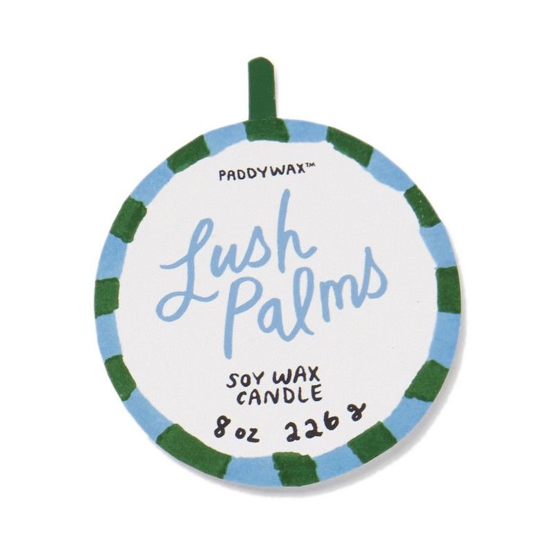 Ceramic candle palm tree 8 oz - lush palms | Paddywax - de inKijk