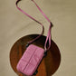 Luce Puffy Phone Pouch - Pale Pansy | Tinne + Mia