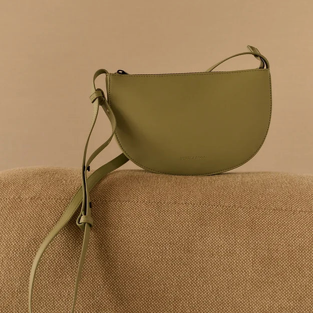 Farou half moon bag - peridot | Monk & Anna