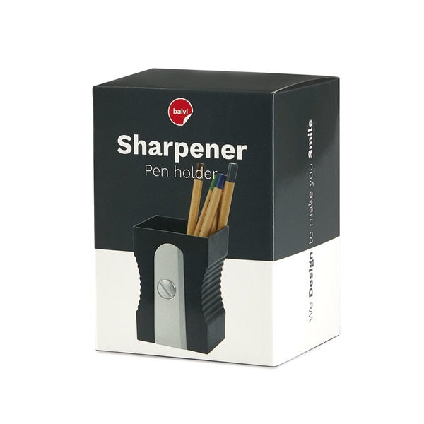 Pen Holder Sharpener - black | Balvi