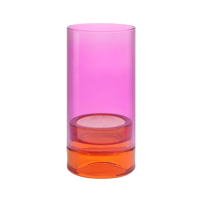 Glazen Theelichthouder - pink | Remember - de inKijk
