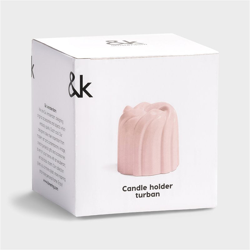 Candle Holder Turban - Pink | &Klevering