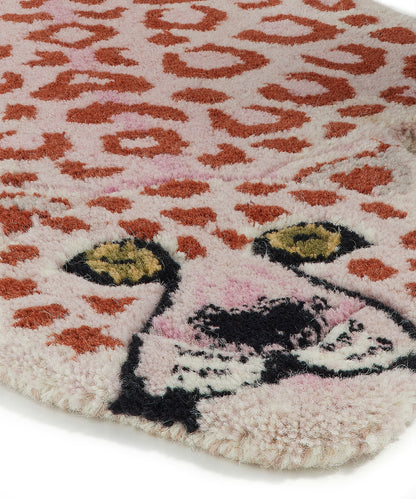 Pinky Leopard Rug - Small | Doing Goods