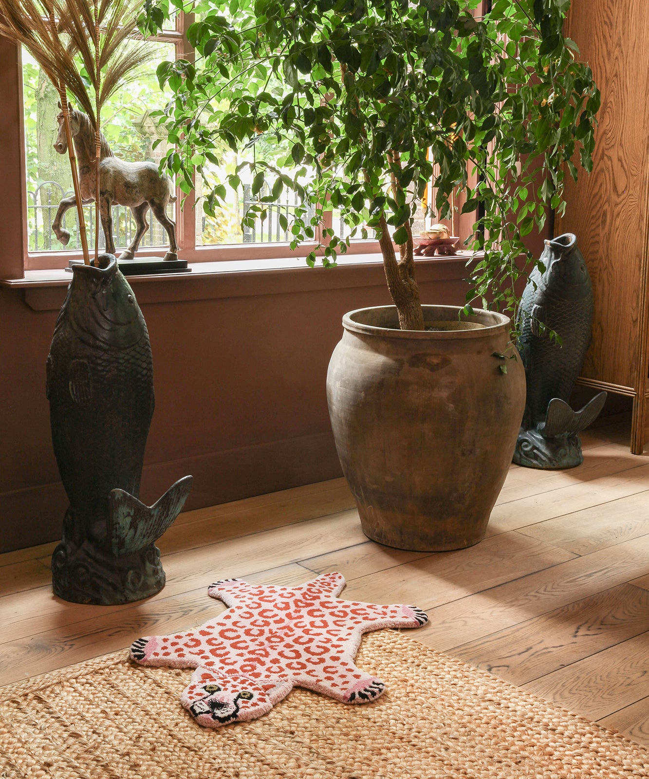 Pinky Leopard Rug - Small | Doing Goods