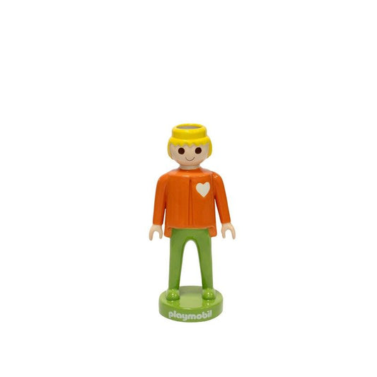 Ceramic Vase - Playmobil Men Orange - 25 cm | Blogodesign