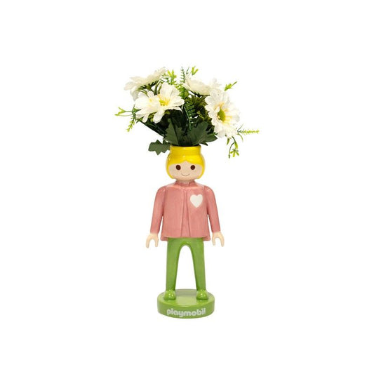 Ceramic Vase - Playmobil Women Pink - 25 cm | Blogodesign