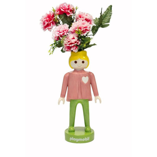 Ceramic Vase - Playmobil Women Pink - 35 cm | Blogodesign